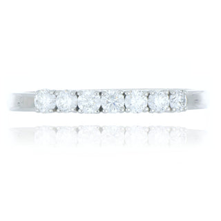 Platinum 0.35ct Diamond Half Eternity Ring