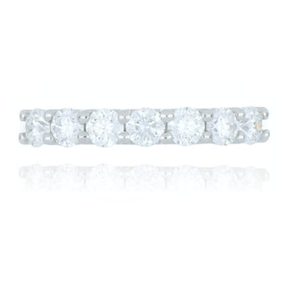 Platinum 0.76ct Diamond Half Eternity Ring