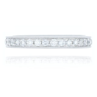 Platinum 0.30ct Diamond Half Eternity Ring
