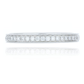 Platinum 0.16ct Diamond Half Eternity Ring