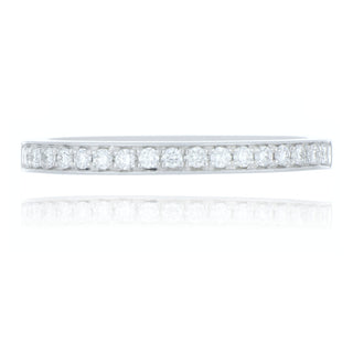 Platinum 0.17ct Diamond Half Eternity Ring