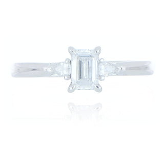 Allum & Sidaway Jewellery A&S Engagement Collection Platinum 0.61ct Diamond 3 Stone Ring 0120015