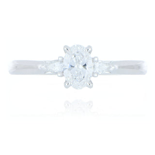 Allum & Sidaway Jewellery A&S Engagement Collection Platinum 0.50ct Diamond 3 Stone Ring 0120017