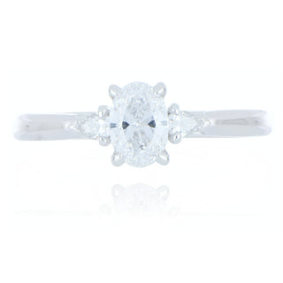 Allum & Sidaway Jewellery A&S Engagement Collection Platinum 0.60ct Diamond 3 Stone Ring 0120018