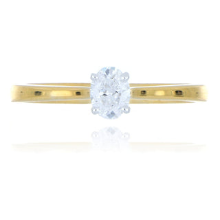Allum & Sidaway Jewellery A&S Engagement Collection 18ct yellow gold 0.32ct diamond solitaire ring 0120072