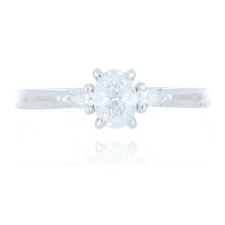 Allum & Sidaway Jewellery A&S Engagement Collection Platinum 0.56ct Diamond 3 Stone Ring 0120132