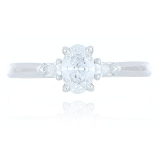 Allum & Sidaway Jewellery A&S Engagement Collection Platinum 0.60ct Diamond 3 Stone Ring 0120134