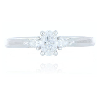 Allum & Sidaway Jewellery A&S Engagement Collection Platinum 0.41ct Diamond 3 Stone Ring 0120135