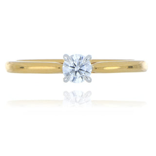 A&S Engagement Collection 18ct yellow gold 0.25ct diamond solitaire ring