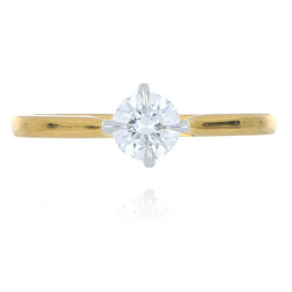 A&S Engagement Collection 18ct yellow gold 0.50ct diamond solitaire ring