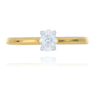 A&S Engagement Collection 18ct yellow gold 0.30ct diamond solitaire ring