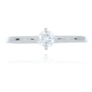 A&S Engagement Collection Platinum 0.26ct diamond solitaire ring