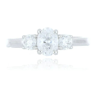 A&S Engagement Collection Platinum 1.10ct diamond 3 stone ring