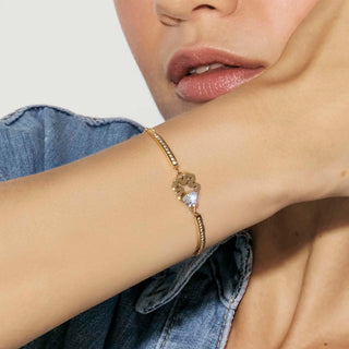 Nomination Jewellery Nomination Yellow PVD Stainless Steel and Cubic Zirconia Milleluci Clover Bracelet 2522346