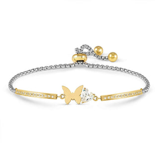 Nomination Jewellery Nomination Yellow PVD Stainless Steel and Cubic Zirconia Milleluci Butterfly Bracelet 2522347