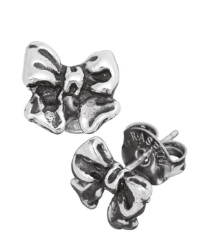 Giovanni Raspini Silver Mini Bow Stud Earrings