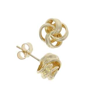 Fine Jewellery Jewellery 9ct Yellow Gold Knotted Stud Earrings 1218093