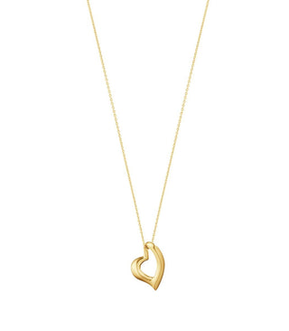 Georg Jensen 18ct Yellow Gold Heart Necklace