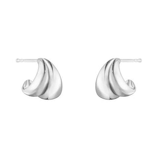 Georg Jensen Silver Small Curve Hoop Earrings