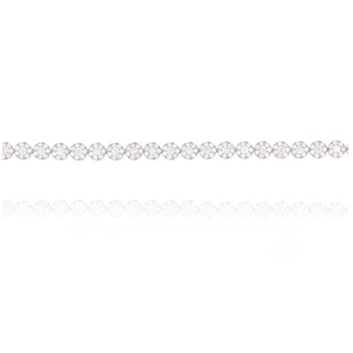 Fine Jewellery Jewellery 18ct White Gold 3.51ct Diamond Cluster Line Bracelet 1106161