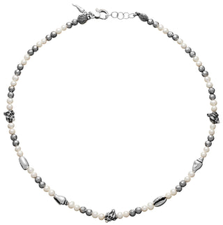 Giovanni Raspini Silver and Pearl Sicily Necklace