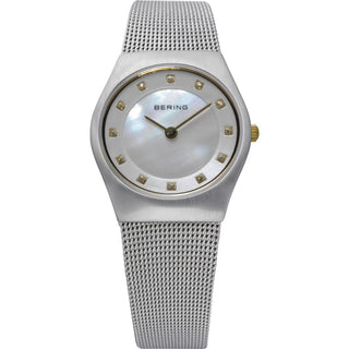 Bering Ladies Classic Watch With A Stainless Steel Mesh Bracelet
