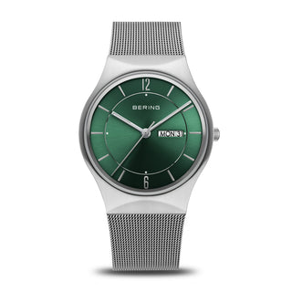 Bering Watches Bering 38mm Stainless Steel Green Quartz Watch 6401625
