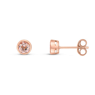 Fine Jewellery Jewellery 9ct Rose Gold 0.42ct Morganite Stud Earrings 1218308