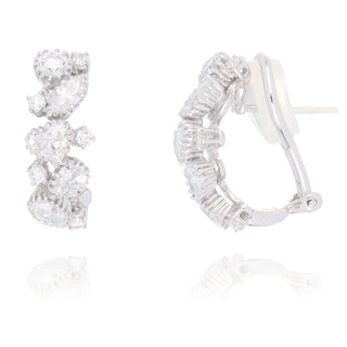 Fine Jewellery Jewellery 18ct White Gold 1.77ct Multi Cut Diamond Hoop Earrings 1220215