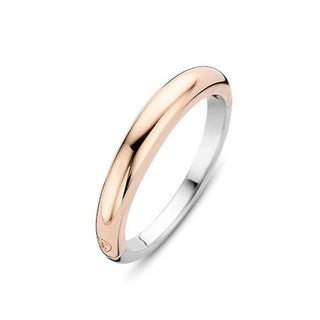 Ti Sento Rose Gold Plated Domed Ring - Size 54