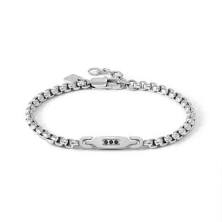 Nomination Jewellery Nomination Stainless Steel and Black Cubic Zirconia Manvision Bracelet 2522365