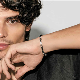 Nomination Jewellery Nomination Stainless Steel Chain Bracelet with Black PVD Details 2522368