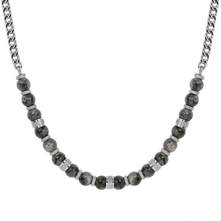 Nomination Jewellery Nomination Stainless Steel and Grey Jasper Manvision Necklace 2520243