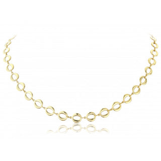 9ct Yellow Gold 16 Inch Oval Link Necklace