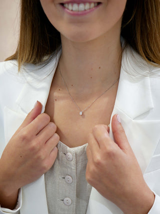 18ct White Gold 0.40ct Diamond Solitaire Necklace