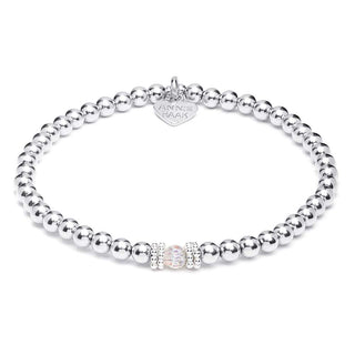 Annie Haak Silver Seri Crystal Bracelet 17cm