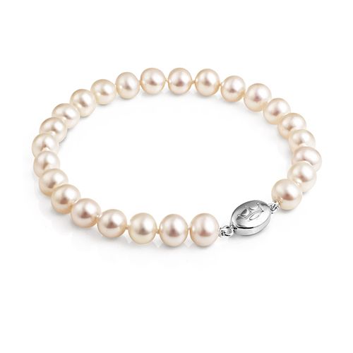 Macy's Pink Cultured Freshwater Pearl (5mm) Bracelet in 14k Rose Gold |  CoolSprings Galleria