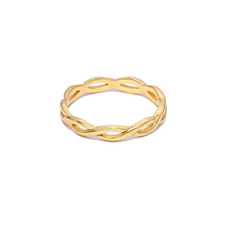Annie Haak Gold Plated Amity Ring - Size 54