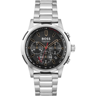 Boss 44mm Solgrade Stainless Steel Chronograph Solar Quartz Watch