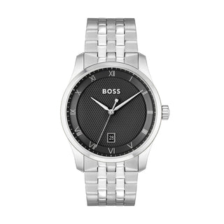Boss 41mm Principle Stainless Steel Black Quartz Watch