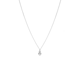 Annie Haak Silver Tiny Crystal Heart Necklace