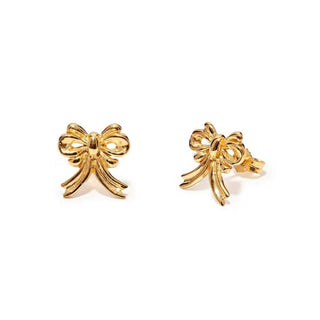 Annie Haak Jewellery Annie Haak Gold Plated Victoria Bow Stud Earrings 1540881