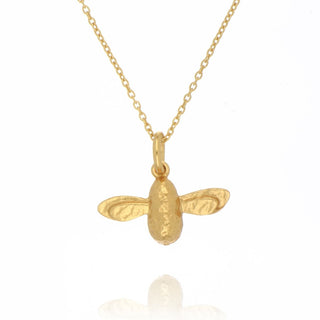 A&S Paradise Collection Yellow Gold Vermeil Bee Necklace