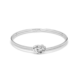 Annie Haak Silver Lover's Knot Bangle - Large Plus