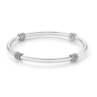 Annie Haak Jewellery Annie Haak Silver Bahari Rope Bangle Large 1542030