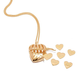 Annie Haak Gold Plated Heart Locket With Love You Motto