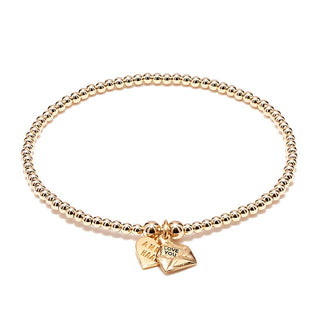 Annie Haak Gold Plated Santeenie Love Letter Bracelet 17cm
