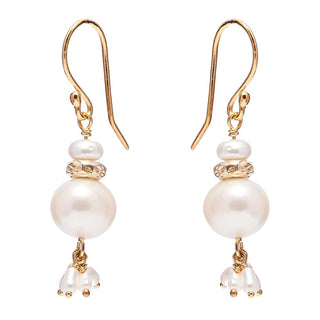 Annie Haak Gold Plated Precious Pearl Drop Earrings