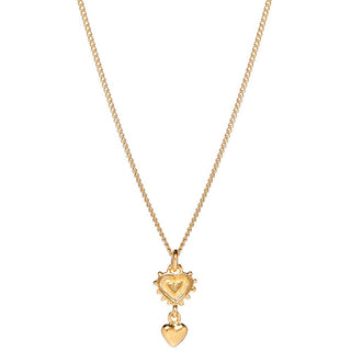 Annie Haak Gold Plated Itsy Bitsy Vintage Heart Necklace