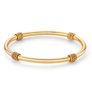 Annie Haak Jewellery Annie Haak Gold Plated Bahari Rope Bangle - Medium 1544433